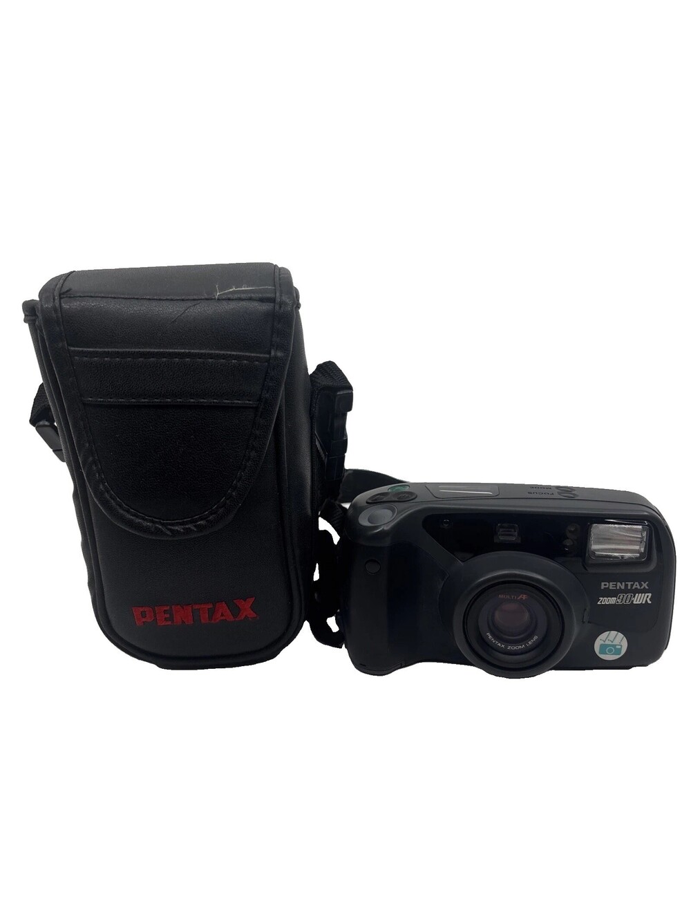 Pentax Zoom 90 WR 35mm Point And Shoot Film Camera With Case Tested